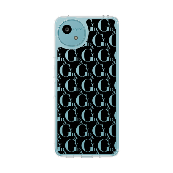 Slim Protection Case［ GYDA - Monogram - Black ］