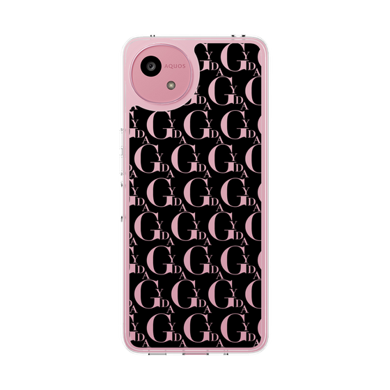 Slim Protection Case［ GYDA - Monogram - Black ］