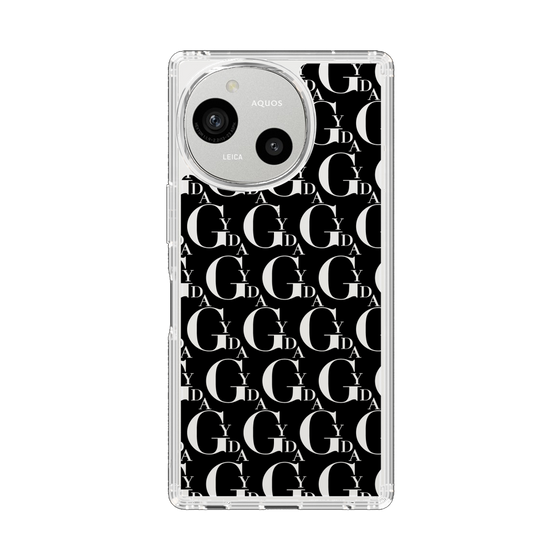 Slim Protection Case［ GYDA - Monogram - Black ］