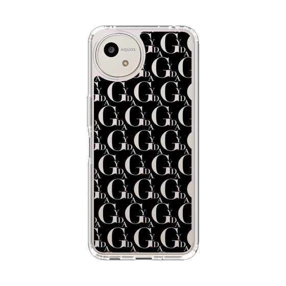 Slim Protection Case［ GYDA - Monogram - Black ］