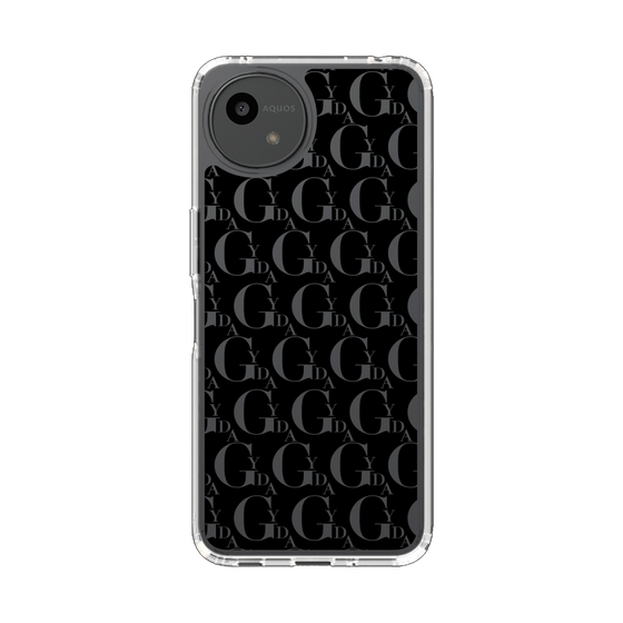 Slim Protection Case［ GYDA - Monogram - Black ］