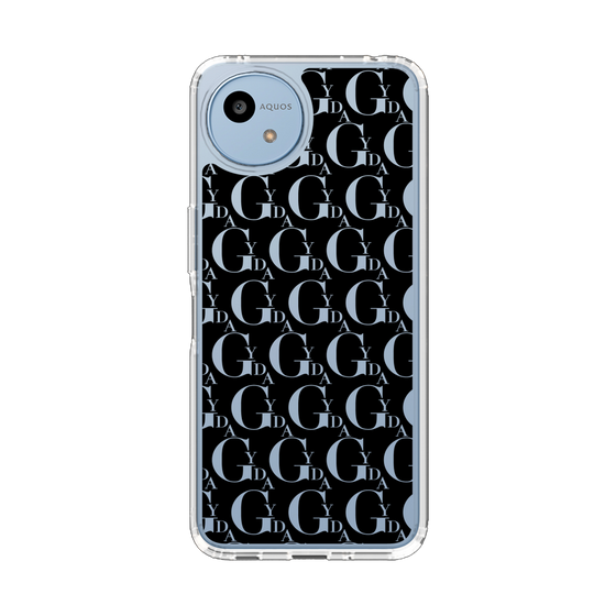 Slim Protection Case［ GYDA - Monogram - Black ］