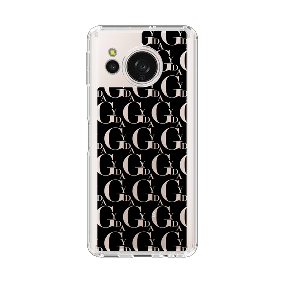 Slim Protection Case［ GYDA - Monogram - Black ］