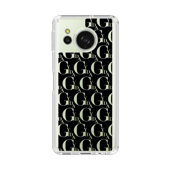Slim Protection Case［ GYDA - Monogram - Black ］