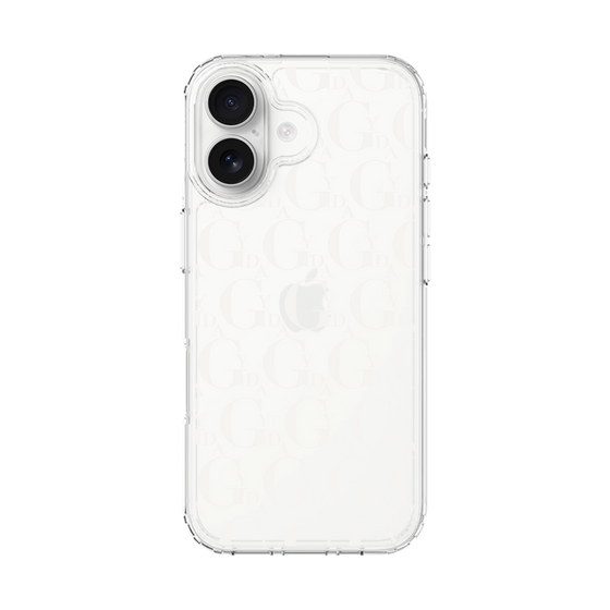 Slim Protection Case［ GYDA - Monogram - White ］