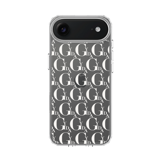Slim Protection Case［ GYDA - Monogram - White ］