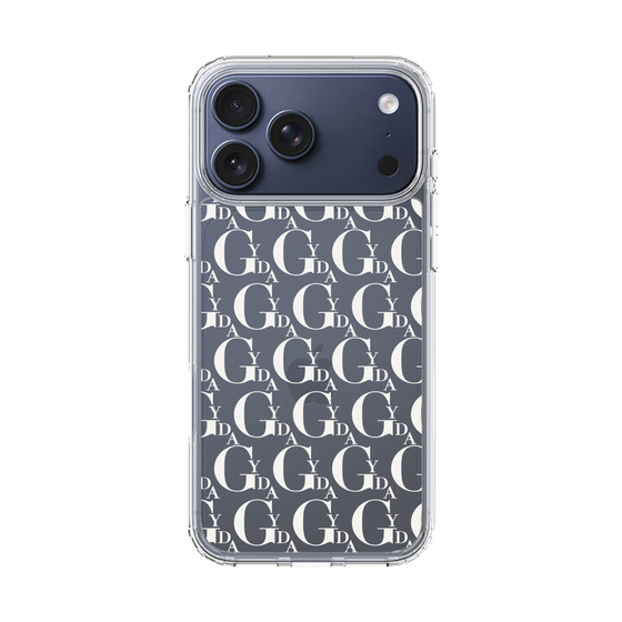 Slim Protection Case［ GYDA - Monogram - White ］