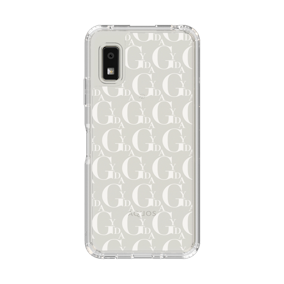 Slim Protection Case［ GYDA - Monogram - White ］