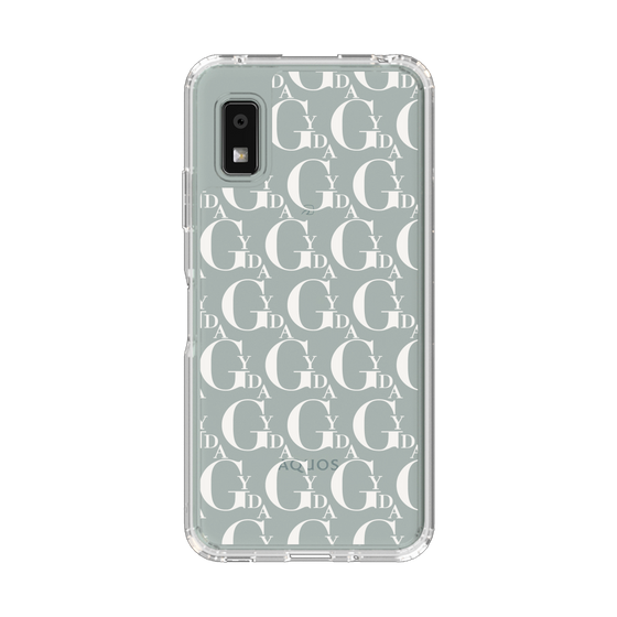 Slim Protection Case［ GYDA - Monogram - White ］