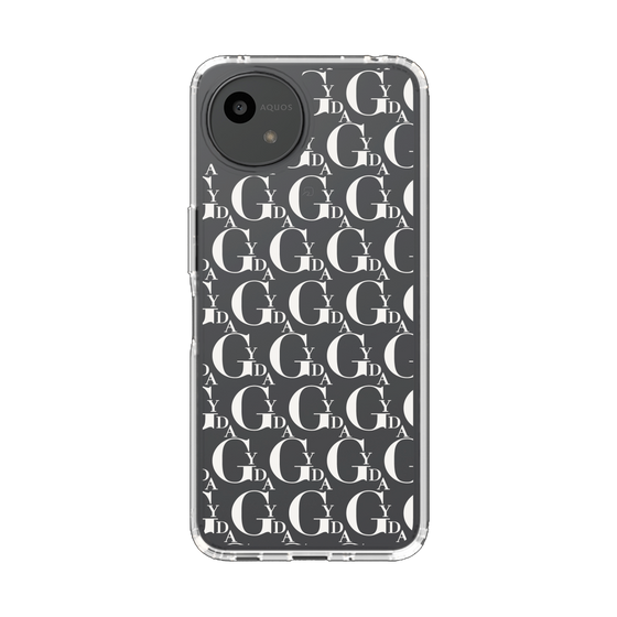Slim Protection Case［ GYDA - Monogram - White ］