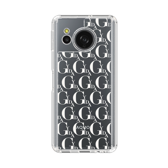 Slim Protection Case［ GYDA - Monogram - White ］