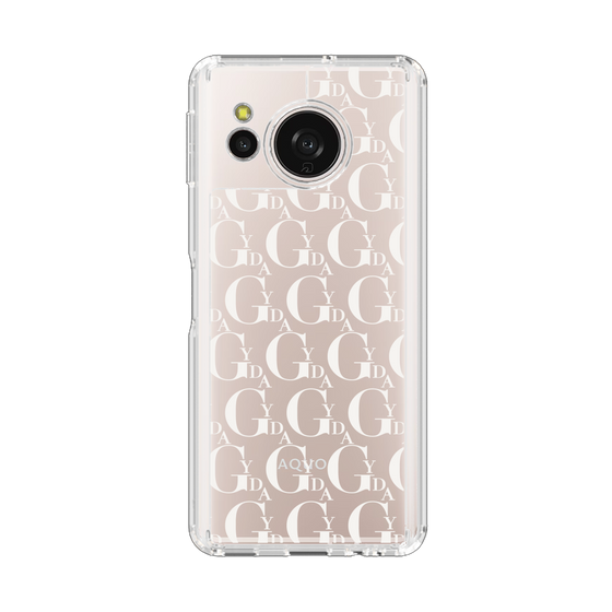 Slim Protection Case［ GYDA - Monogram - White ］