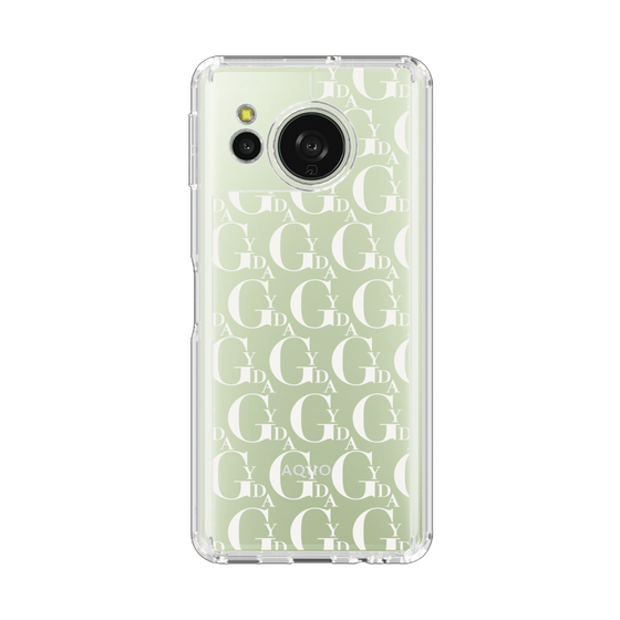 Slim Protection Case［ GYDA - Monogram - White ］