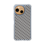Slim Protection Case［ Small Stripe - Gray × Black ］