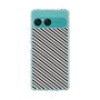 Slim Protection Case［ Small Stripe - Gray × Black ］