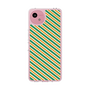 Slim Protection Case［ Small Stripe - Green × Orange ］
