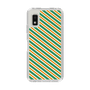 Slim Protection Case［ Small Stripe - Green × Orange ］