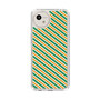 Slim Protection Case［ Small Stripe - Green × Orange ］