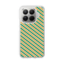 Slim Protection Case［ Small Stripe - Green × Orange ］