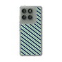 Slim Protection Case［ Small Stripe - Navy × Green ］
