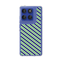 Slim Protection Case［ Small Stripe - Navy × Green ］