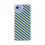 Slim Protection Case［ Small Stripe - Navy × Green ］