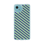 Slim Protection Case［ Small Stripe - Navy × Green ］
