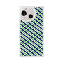 Slim Protection Case［ Small Stripe - Navy × Green ］