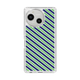 Slim Protection Case［ Small Stripe - Navy × Green ］
