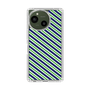 Slim Protection Case［ Small Stripe - Navy × Green ］