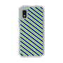 Slim Protection Case［ Small Stripe - Navy × Green ］