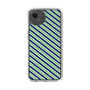 Slim Protection Case［ Small Stripe - Navy × Green ］