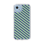 Slim Protection Case［ Small Stripe - Navy × Green ］