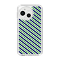 Slim Protection Case［ Small Stripe - Navy × Green ］