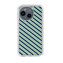 Slim Protection Case［ Small Stripe - Navy × Green ］