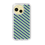 Slim Protection Case［ Small Stripe - Navy × Green ］