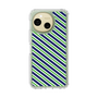 Slim Protection Case［ Small Stripe - Navy × Green ］