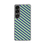 Slim Protection Case［ Small Stripe - Navy × Green ］