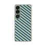 Slim Protection Case［ Small Stripe - Navy × Green ］