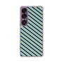 Slim Protection Case［ Small Stripe - Navy × Green ］