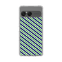 Slim Protection Case［ Small Stripe - Navy × Green ］