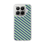 Slim Protection Case［ Small Stripe - Navy × Green ］