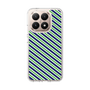 Slim Protection Case［ Small Stripe - Navy × Green ］