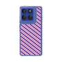 Slim Protection Case［ Small Stripe - Purple × Pink ］