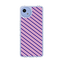 Slim Protection Case［ Small Stripe - Purple × Pink ］