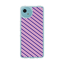Slim Protection Case［ Small Stripe - Purple × Pink ］