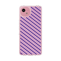 Slim Protection Case［ Small Stripe - Purple × Pink ］
