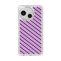 Slim Protection Case［ Small Stripe - Purple × Pink ］