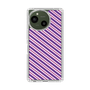 Slim Protection Case［ Small Stripe - Purple × Pink ］