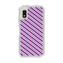Slim Protection Case［ Small Stripe - Purple × Pink ］